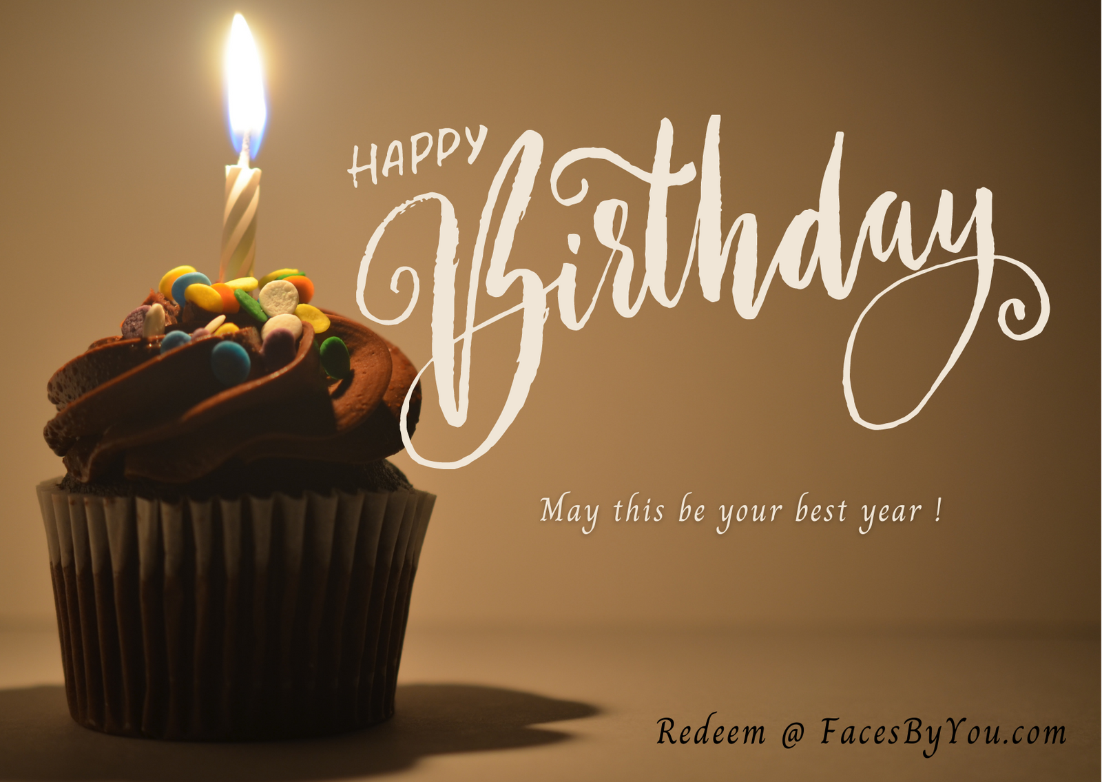 Faces By You Birthday Gift Card